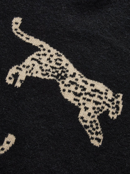 Talia Women's Leopard Sweater - back view