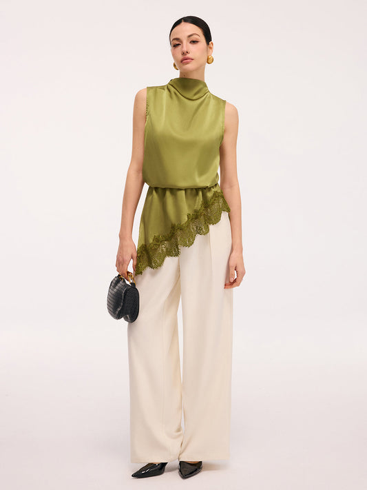 Maren Women's Satin Top - styled view