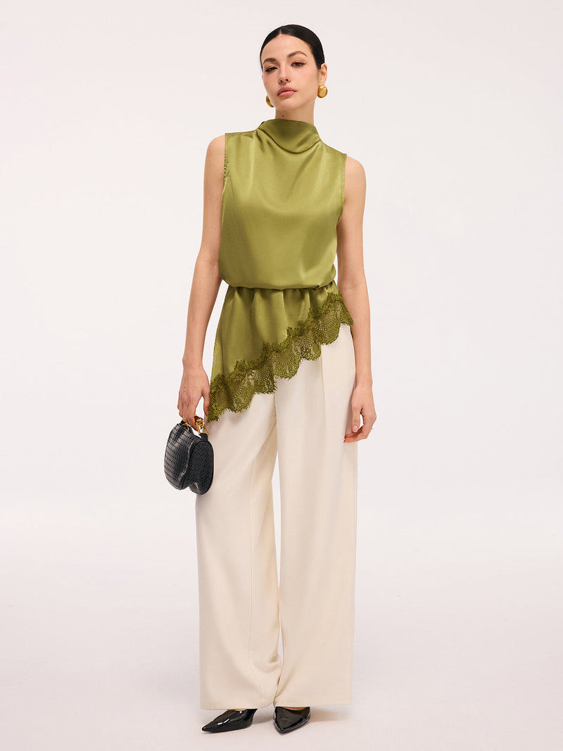 Maren Women's Satin Top - styled view