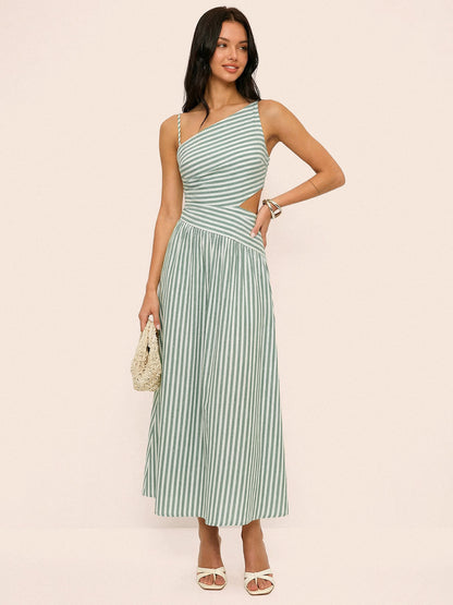 Nora Women's Asymmetric Maxi Dress - front view