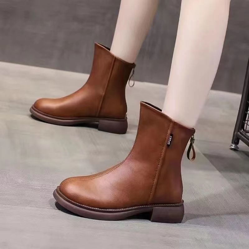 Edith Women's Chunky Heel Boots - front view