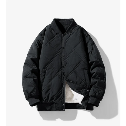 Tilda Women's Quilted Quilted Bomber - fabric and finish detail