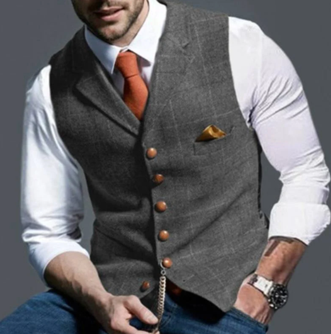 Jasper Men's Dress - close-up detail