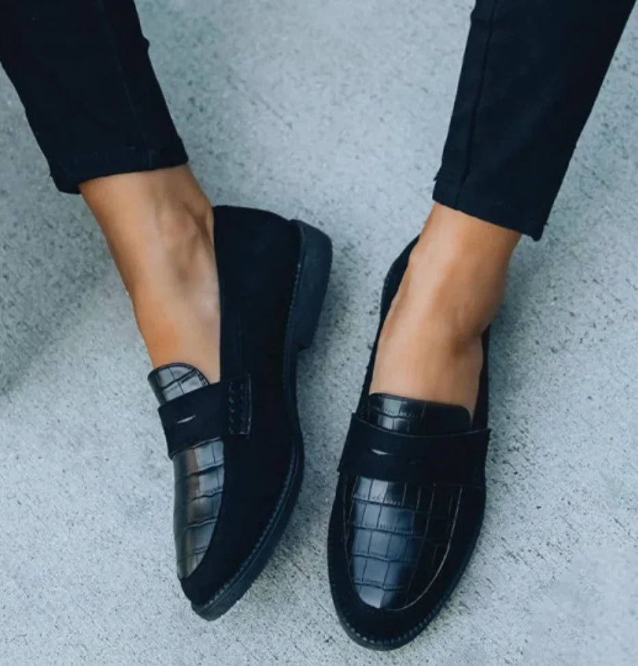 Dahlia Women's Loafers - fabric and finish detail