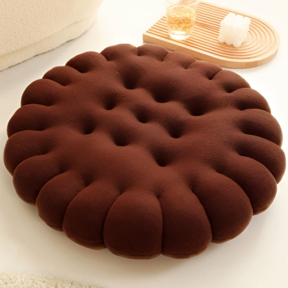 Biscuit Puff Comfort Cushion | Plush Foam Fill, Playful Shape