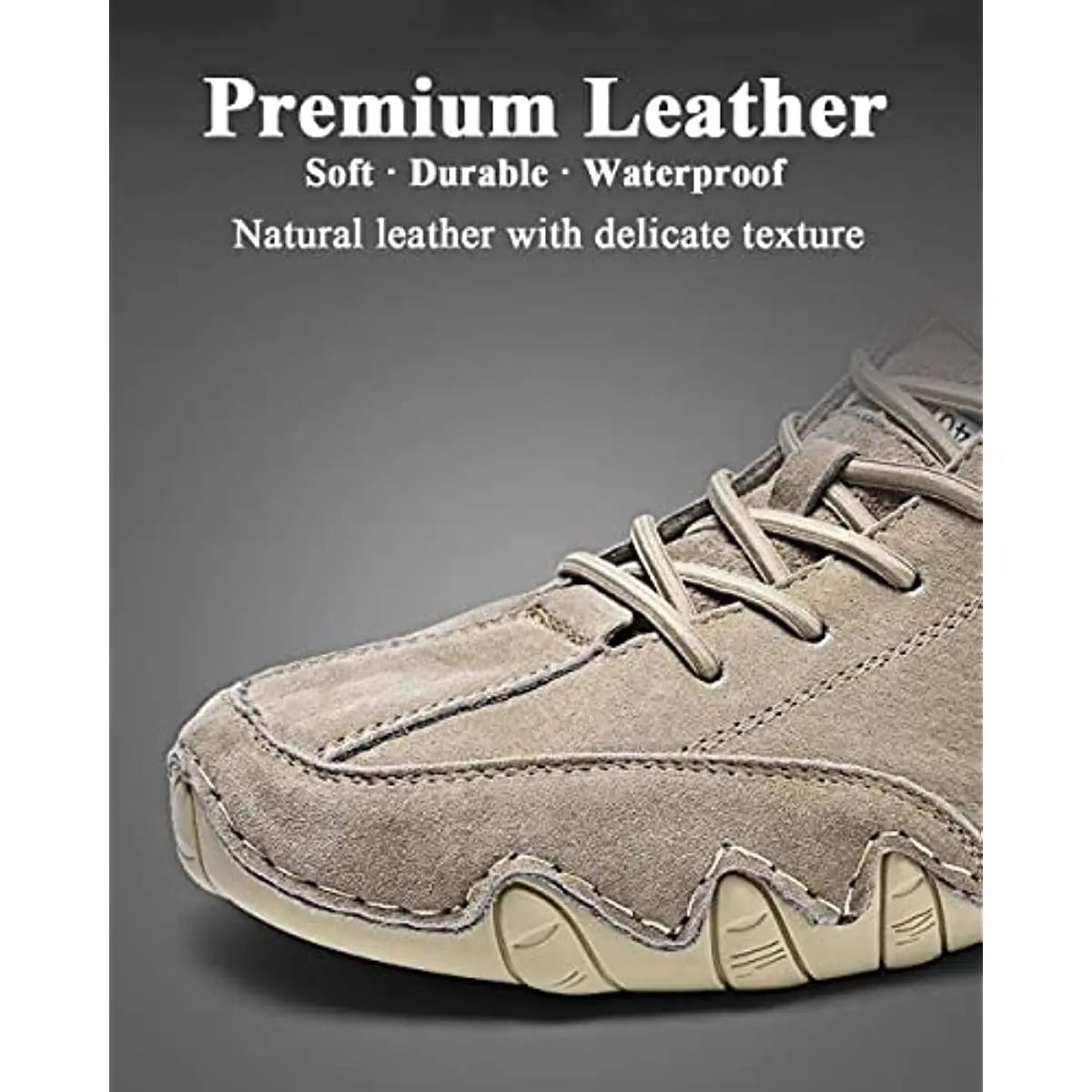 Hugo Men's Suede Ankle Boots - fabric and finish detail