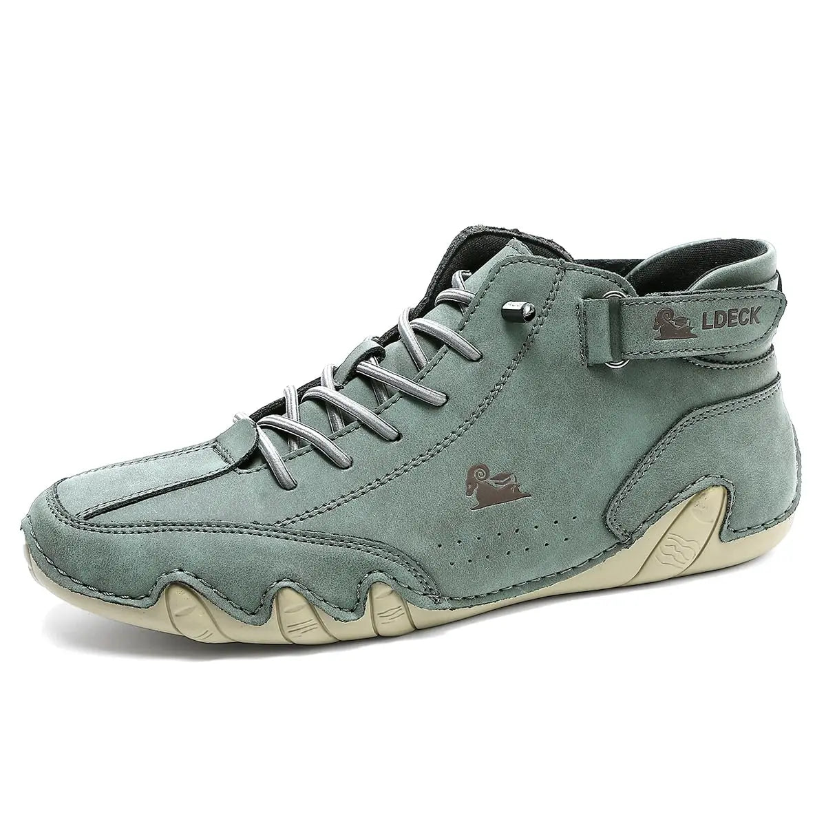 Hugo Men's Suede Ankle Boots - shown in use
