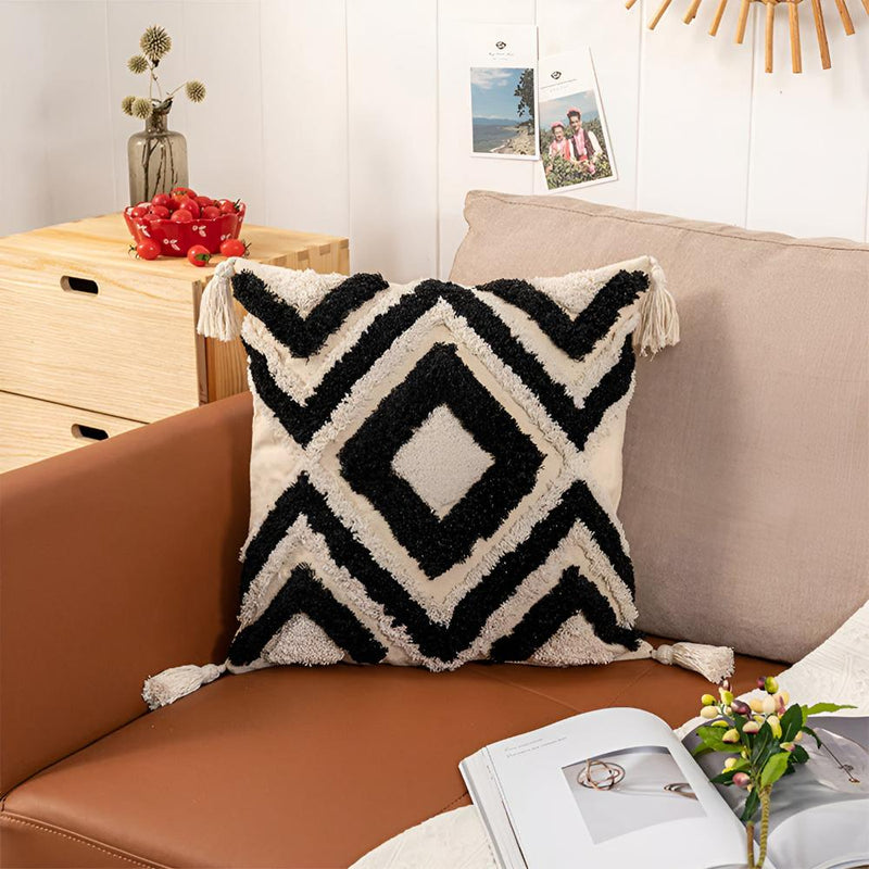 Slate Casablanca Tufted Cushion Cover | Tufted, Living Room