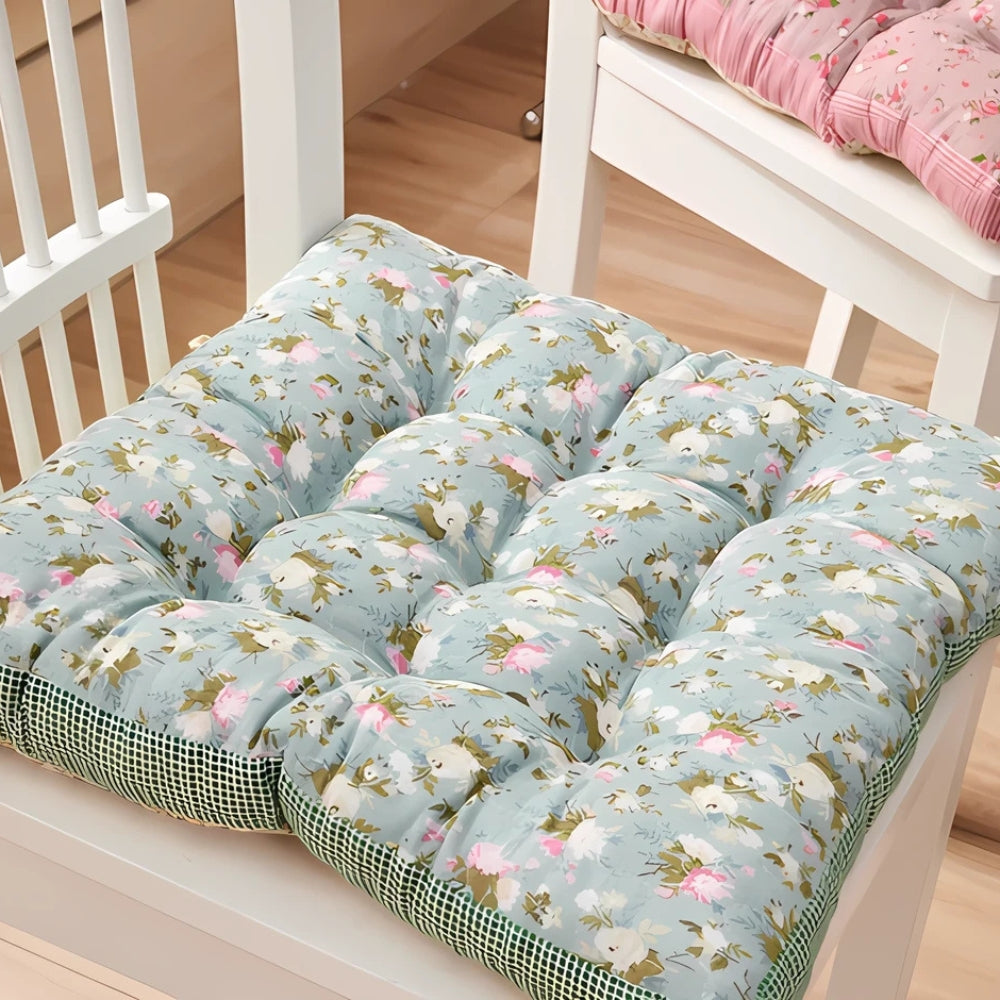 Boho Floral Thick Seat Cushions