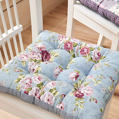 Boho Floral Thick Seat Cushions
