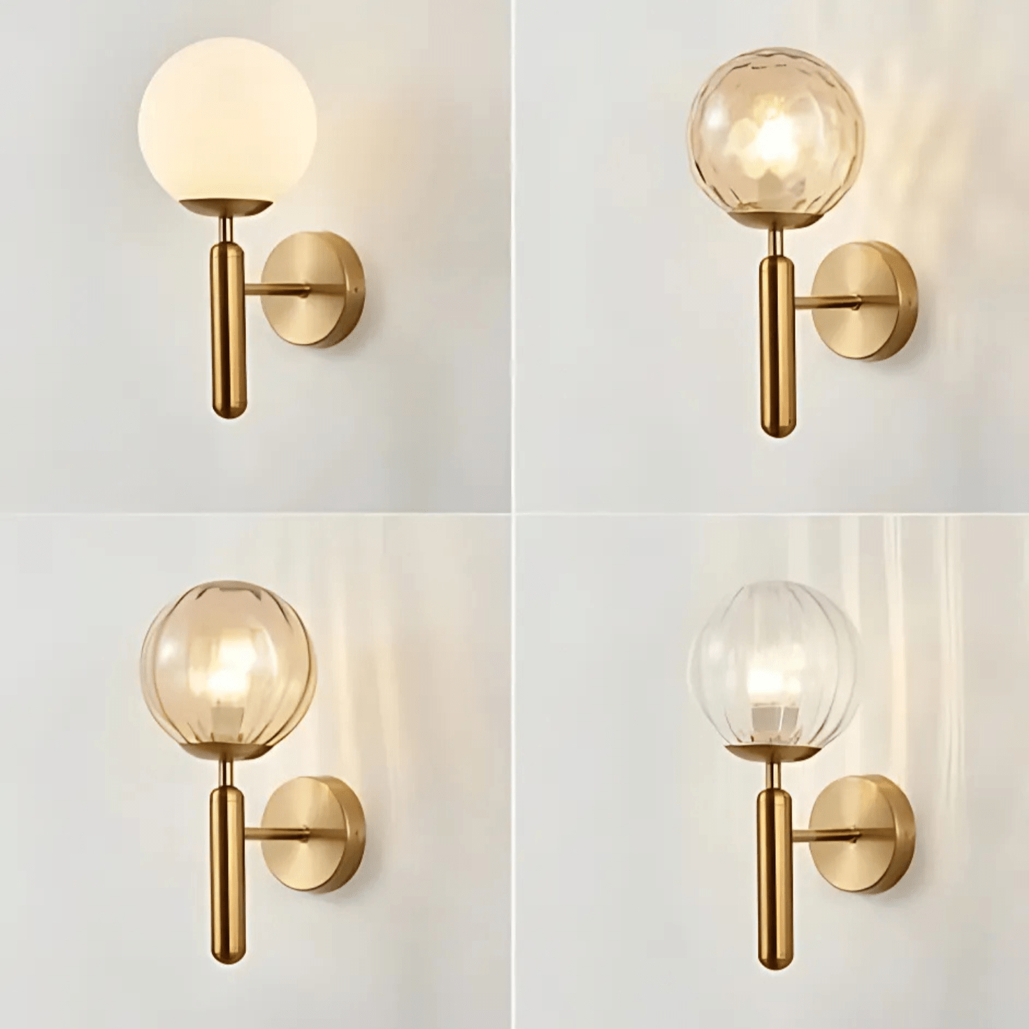 BrassElegance | Luxurious Dimmable Metal Wall Sconce Light Fixture 2