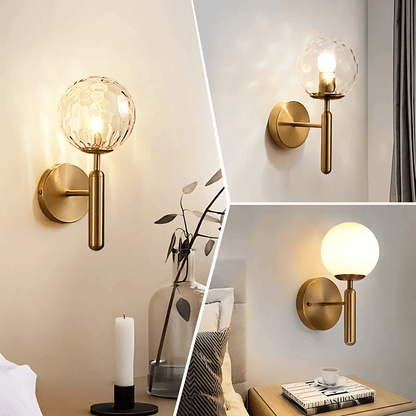BrassElegance | Luxurious Dimmable Metal Wall Sconce Light Fixture 3
