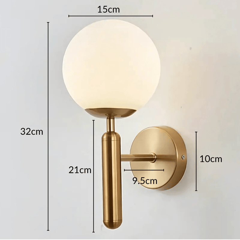 BrassElegance | Luxurious Dimmable Metal Wall Sconce Light Fixture 7