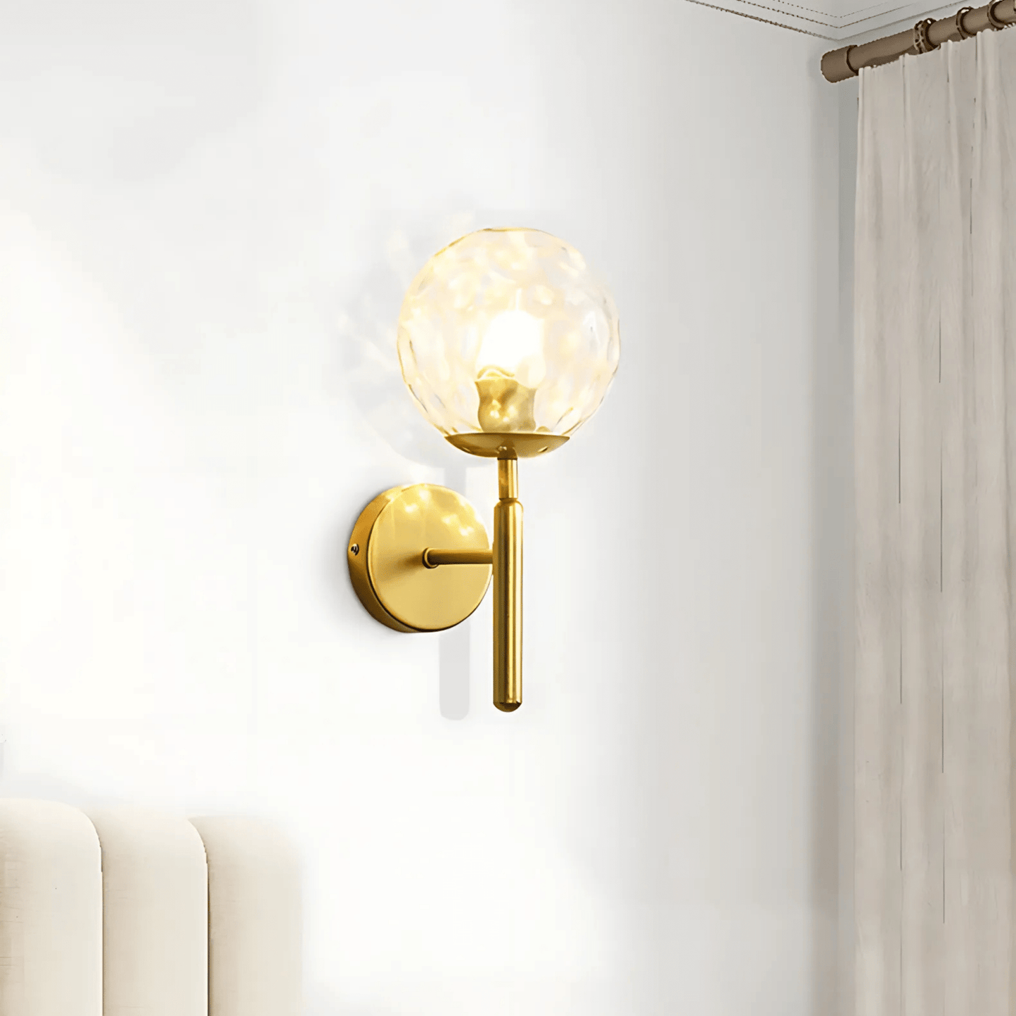 BrassElegance | Luxurious Dimmable Metal Wall Sconce Light Fixture 8