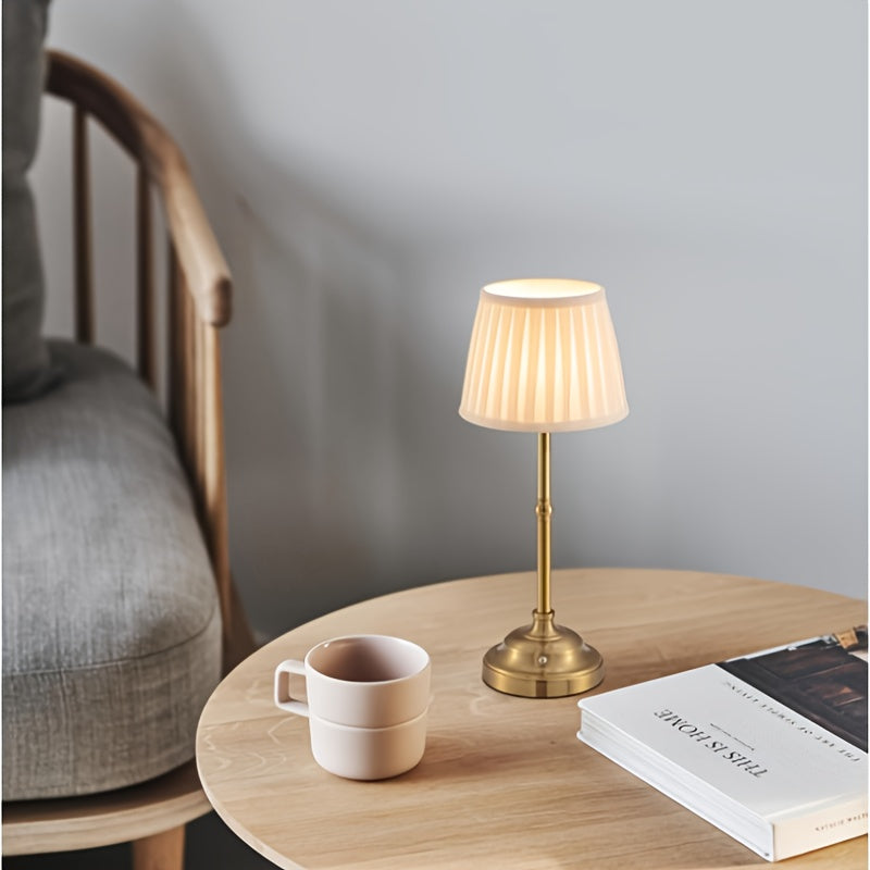 BrassGlow | Stylish Cordless Rechargeable Touch Control Table Lamp 4