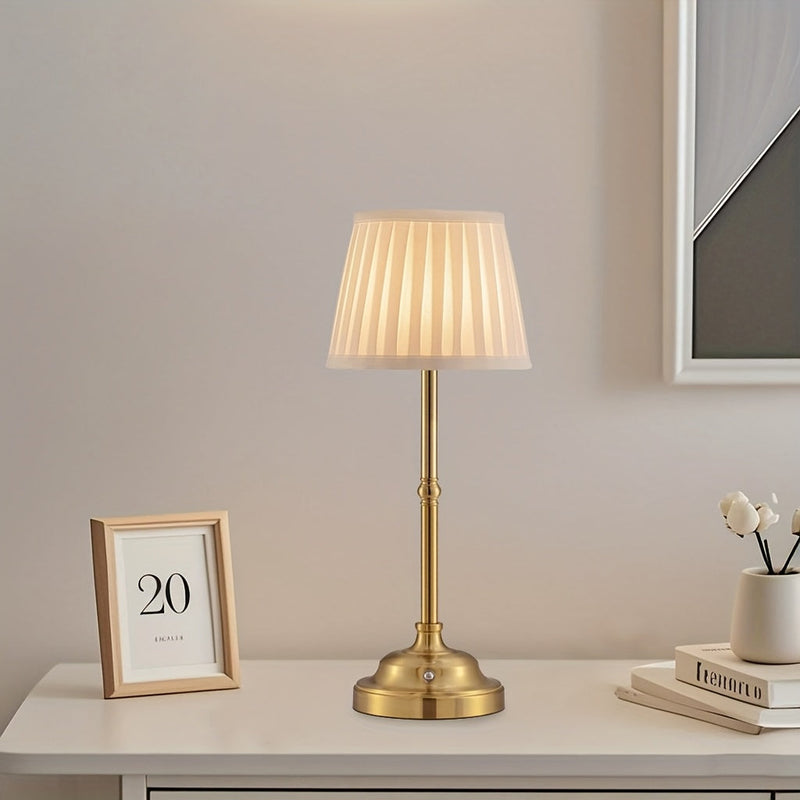 BrassGlow | Stylish Cordless Rechargeable Touch Control Table Lamp 5