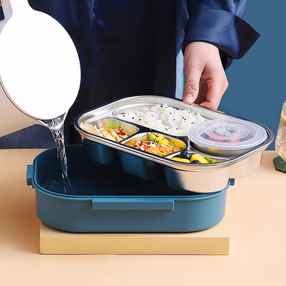 Pine Adjustable Lunch Box - shown in use