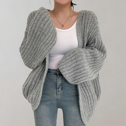 Mabel Women's Oversized Cardigan - close-up detail