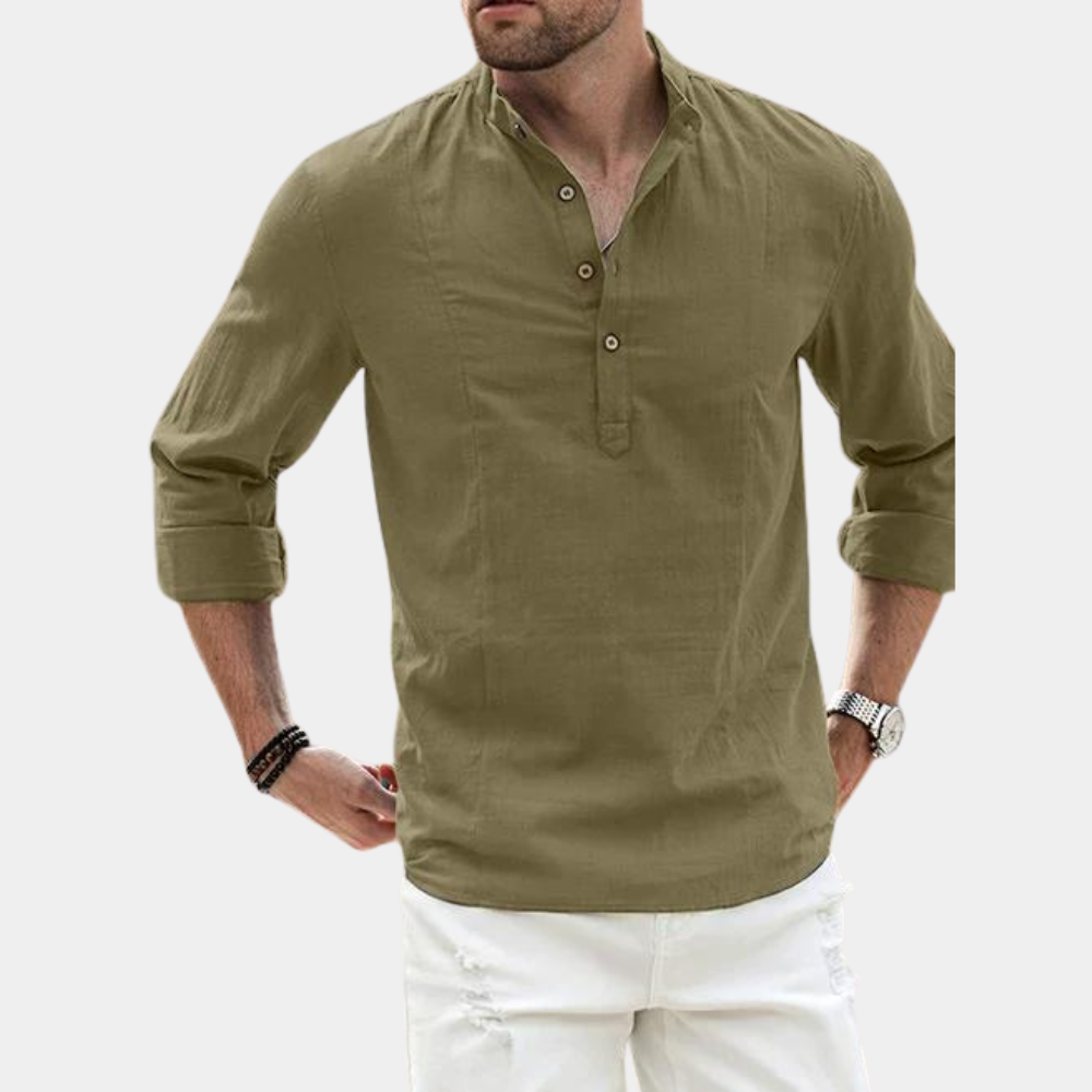 Griffin Men's Shirt - fabric and finish detail