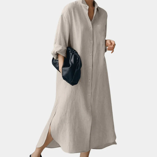 Ottilie Women's Shirt Dress - styled view