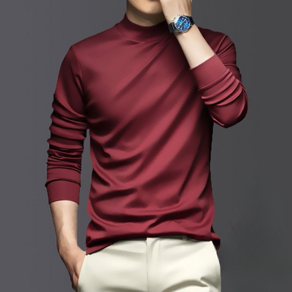 Finnian Men's Top - fabric and finish detail