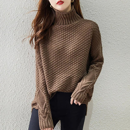 Jolie Women's Cable Knit Sweater - front view