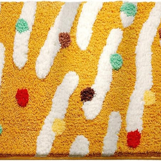 Candy Color Clash Bath Mat | Soft Silicone, Non-Slip Base