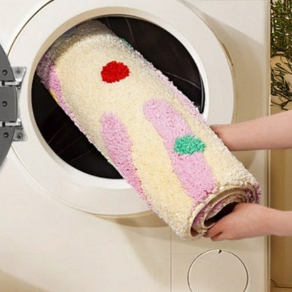 Candy Color Clash Bath Mat | Soft Silicone, Non-Slip Base