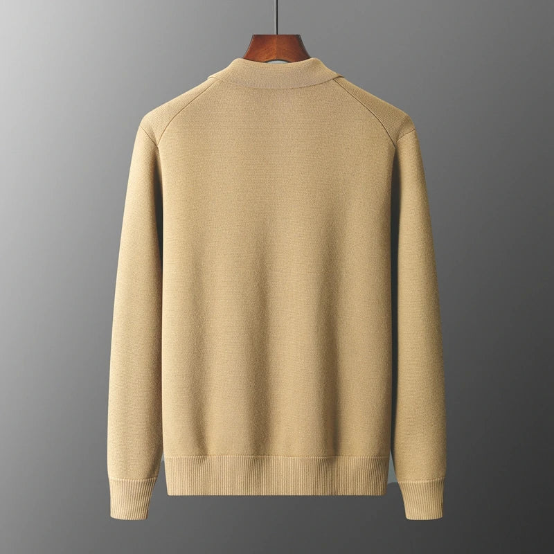 Fabian Men's Cardigan - fabric and finish detail