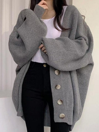 Wilda Women's Oversized Cardigan - flat lay