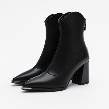 Harlow Women's Block Heel Ankle Boots - front view