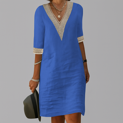Willa Women's Linen Dress - styled view