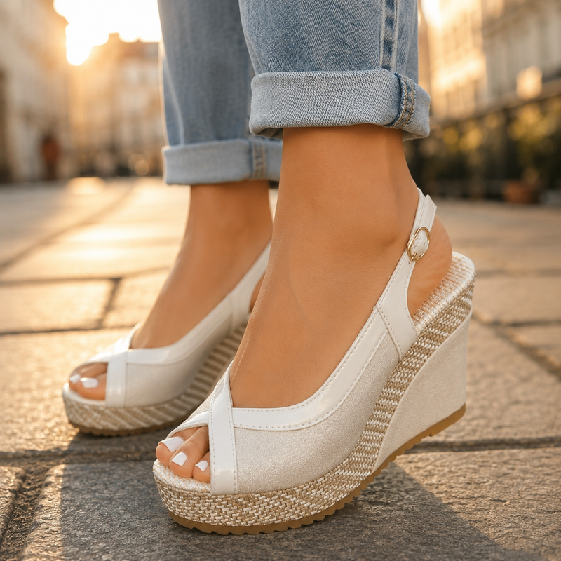 June Women's Platform Espadrilles - styled view