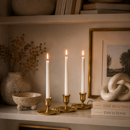 Meadow LED Heritage Candle - fabric and finish detail
