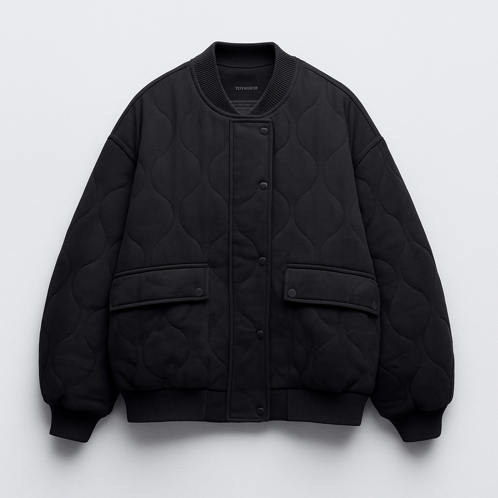 Perla Women's Quilted Jacket - styled view