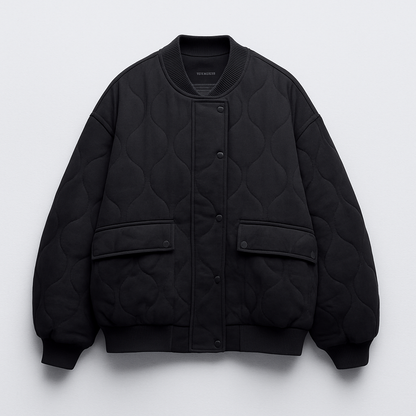 Perla Women's Quilted Jacket - styled view