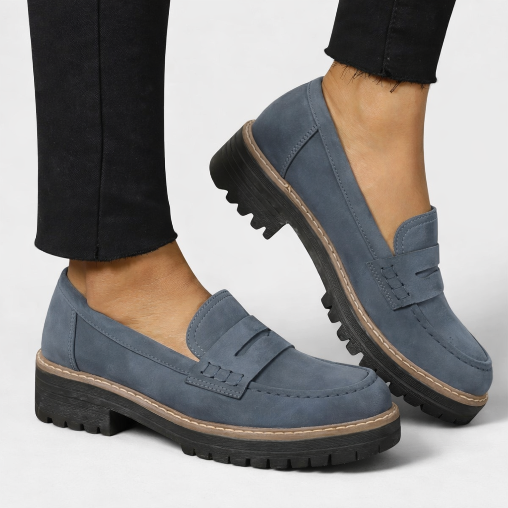 Giselle Women's Loafers - fabric and finish detail