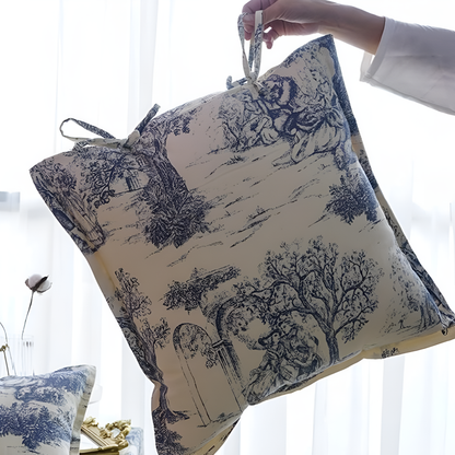 Chateau Vintage Print Cushion Cover