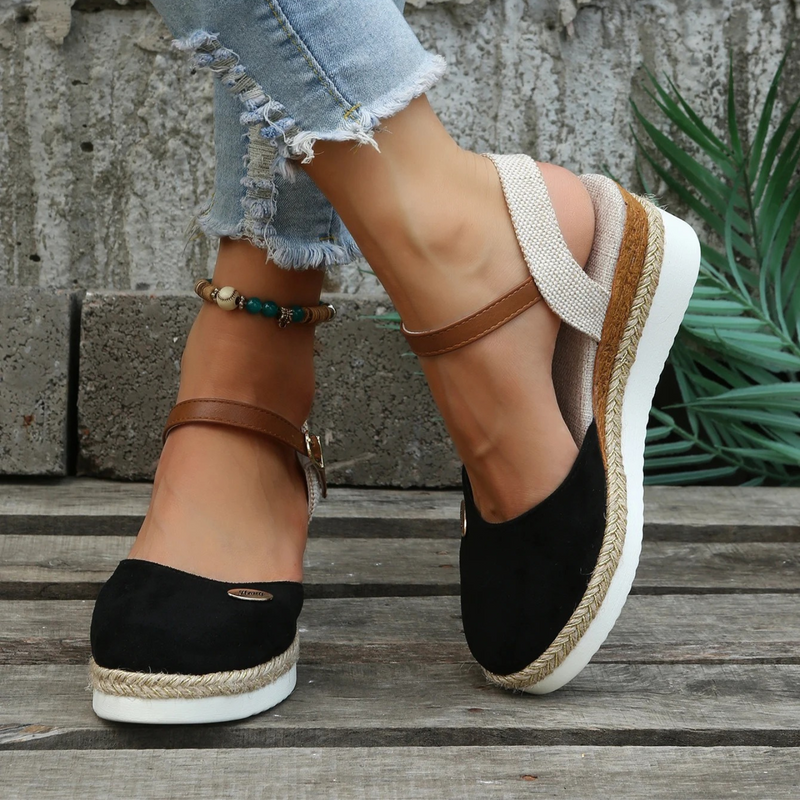 Colette Women's Espadrilles - fabric and finish detail