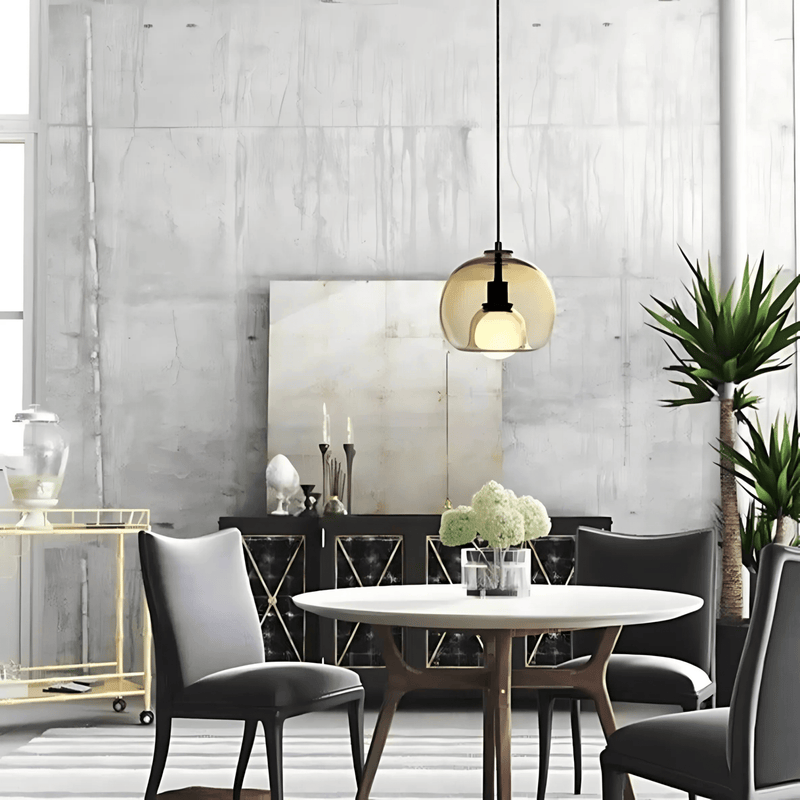 ClydeGlass | Elegant Handblown Glass Kitchen Pendant Lighting Fixture 4