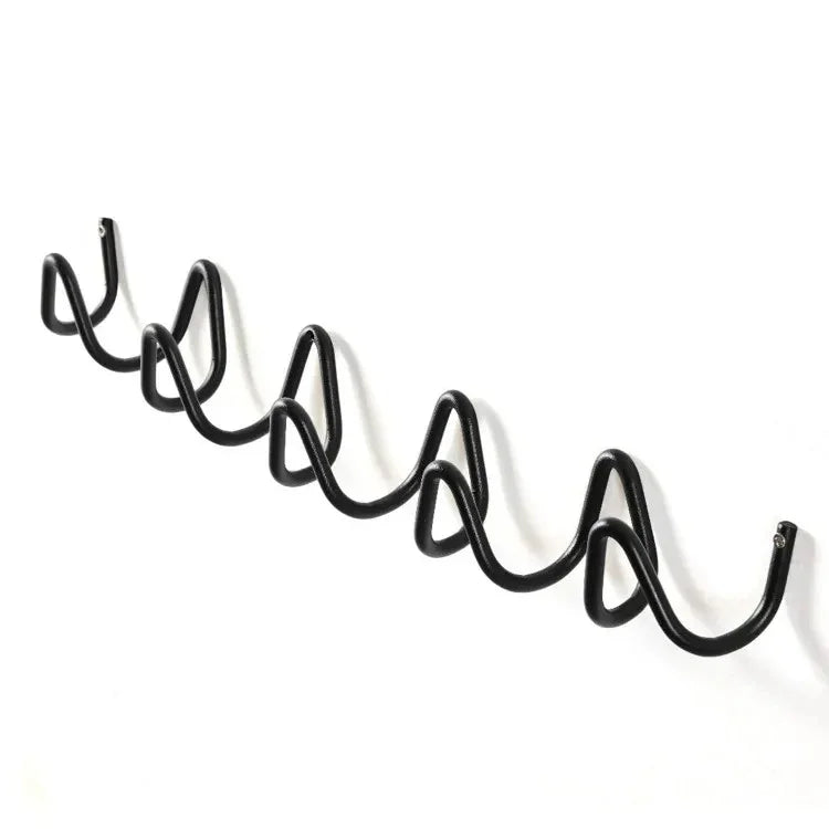 Color Block Wall Hook Rack – Ocean Wave Design for Coats, Keys, and Bags – Durable Wrought Iron, Easy Wall Installation 22