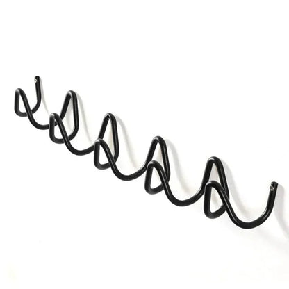 Color Block Wall Hook Rack – Ocean Wave Design for Coats, Keys, and Bags – Durable Wrought Iron, Easy Wall Installation 22