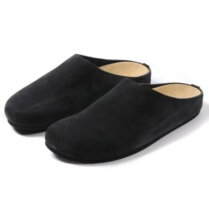 Uma Women's Suede Slippers - full-length view