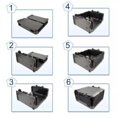 Dune Portable Cooler Bag - fabric and finish detail