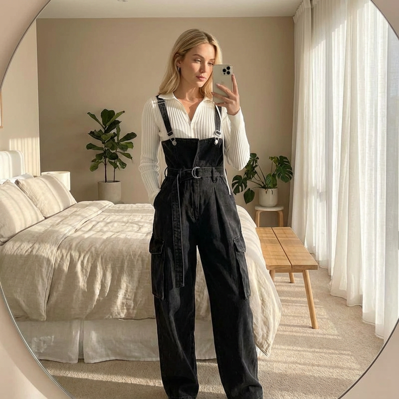 Mono para Mujer Cora | Denim Duradero, Casual Chic