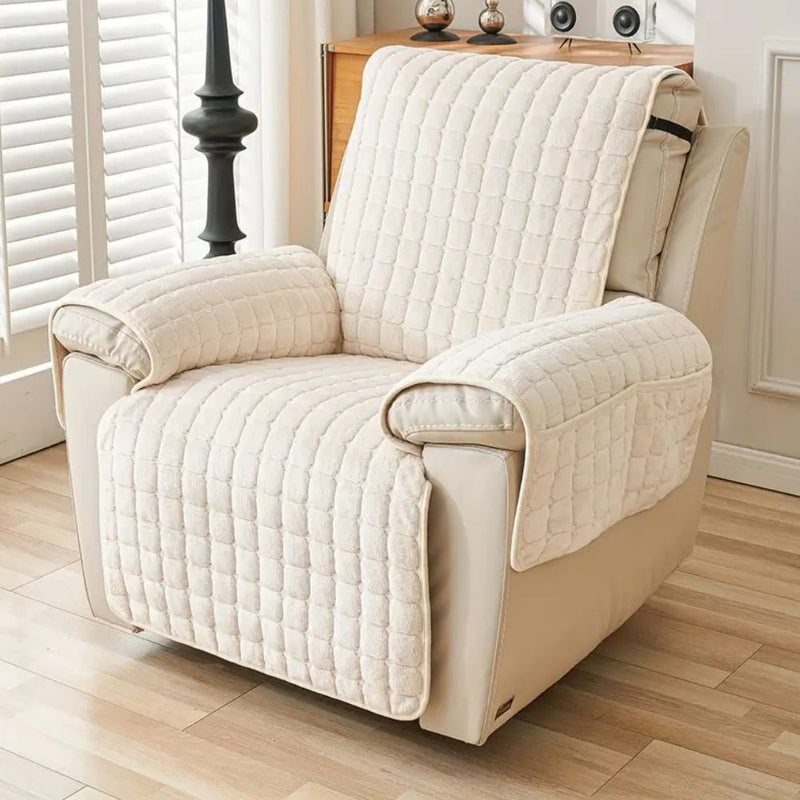 Cozy Comfort | Quilted Recliner Chair Cover with Non-Slip Fit | Stylish Protection Against Spills and Pet Hair 11