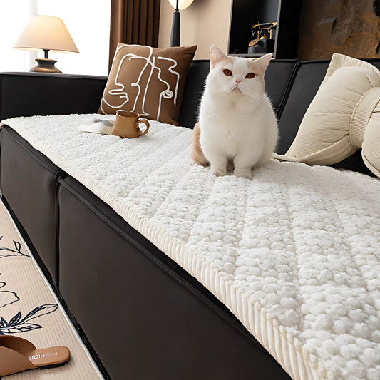 Cozy Haven | Pet-Proof Quilted Sofa Cover with Non-Slip Backing | Stylish Design for Ultimate Protection 0