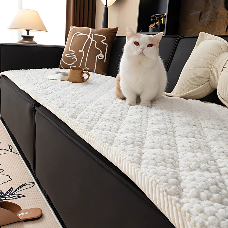 Cozy Haven | Pet-Proof Quilted Sofa Cover with Non-Slip Backing | Stylish Design for Ultimate Protection 0