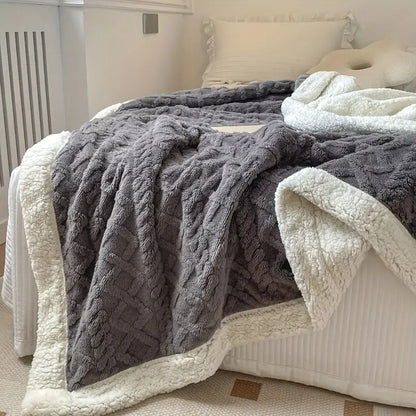Cozy Haven | Reversible Sherpa Blanket with Plush Fleece | Soft & Versatile for Year-Round Comfort 2