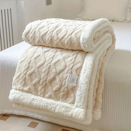 Cozy Haven | Reversible Sherpa Blanket with Plush Fleece | Soft & Versatile for Year-Round Comfort 6
